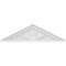 Ekena Millwork Peaked Cap 4 Spoke Architectural Grade PVC Pediment, 36"W x 10"H x 2"P (Pitch 6/12) PEDPS036X100PKC04 - alternate 6